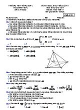 Bộ đề thi khảo sát chất lượng học thêm lần II môn Toán Lớp 11 - Năm học 2016-2017 - Trường THPT Đông Sơn 2 (Có đáp án)